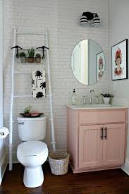 In this powder room designed by studio db, the whirls of gray, purple, pink, and white are truly enchanting. 20 Pink Bathroom Ideas Domino Small Bathroom Decor Cute Bathroom Ideas Small Apartment Decorating