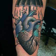 Wadejohnston S Photo On Instagram Heart Tattoo Traditional Tattoo Umbrella Tattoo