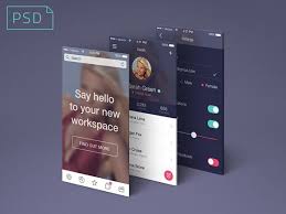 App Screens Perspective Psd Mockup Freebiesbug Mockup Psd Free Mockup App