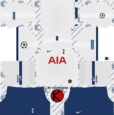 🔴 man city + spurs club selection | pes 21 mobile. Tottenham Hotspur 2019 2020 Kit Dream League Soccer Kits Kuchalana