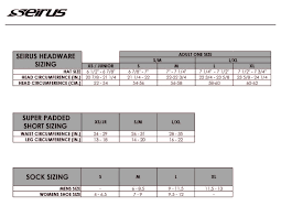 72 Exact Seirus Size Chart