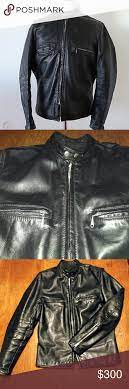Vintage Brooks Leather Cafe Racer Biker Jacket Fashion Biker Jacket Fast Fashion