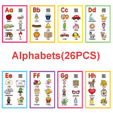 Us 7 94 25 Off A Z English Flashcards Abc 26 Letters Alphabet Word Pocket Cards Learning Educational Toys For Children Kids Games Montessori On