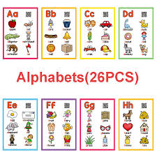 us 7 94 25 off a z english flashcards abc 26 letters alphabet word pocket cards learning educational toys for children kids games montessori on