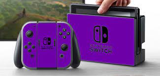 Pre Order Nintendo Switch Skin Custom Vinyl Wrap Decal Sticker Purple Nintendo Nintendo Switch Accessories Nintendo Switch