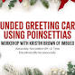 Flower Pounded Greeting Cards using Poinsettias event image