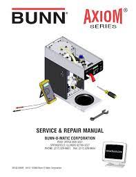 Today, the bunn product line includes coffee makers and grinders, tea brewers, thermal carafes, and other coffee maker parts and accessories. Bunn Axiom 3 Repair Manual The Coffee Bump