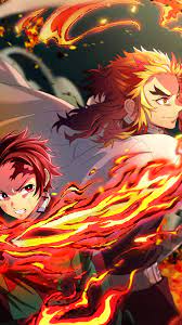 3840x2160 kyojuro rengoku demon slayer 4k wallpaper, hd anime 4k> download. 327211 Tanjiro And Kyojuro Rengoku Flames Katana Kimetsu No Yaiba 4k Phone Hd Wallpapers Images Backgrounds Photos And Pictures Mocah Hd Wallpapers