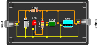 Noise Filter For The Power Supply Effects Pedals Diy Guitar Pedal Diy Pedalboard Noise Filter