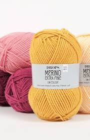 We sell yarn in 8oz tubes and by the cone in west michigan. Drops Merino Extra Fine Superwash Treated Extra Fine Merino Wool