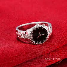 Купи онлайн Пръстени от сребро 925 проба за жени, мъжки дамски часовници  формата на сърце cz crystal infinity ring bague argent 925 anillos  mujer/fafaj | Изискани бижута / Servapp.shop