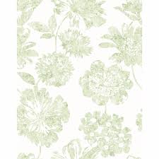 Floral pattern green lace elements are commercially available. 2901 25419 Folia Light Green Floral Wallpaper By A Street Prints