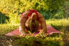 Evening Yoga in the Garden