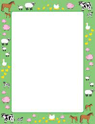 Our Farm Computer Paper Comes In 50 Sheets Per Pack A Classroom Friendly Quantity It Is The Standard Size Of 8 1 Paper Design Borders For Paper Page Borders