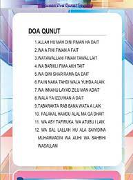 Bacaan Doa Qunut Lengkap For Android Apk Download