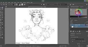 كيفية تعديل الأسكتشات بإستخدام برنامج krita المجاني هذا هو الدرس الأول في سلسلة من الدروس التي ستجعلك تستخدم برنامجkritaمثل sketches krita pandora screenshot