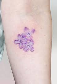 Lilac flower tattoo by tattooist silo. 100 Purple Tattoos That Are Actually Good