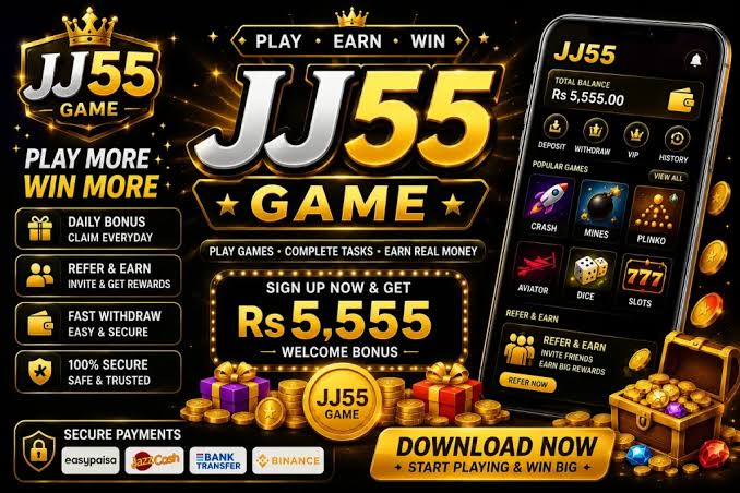 JJ55 Game Free Download For Android 2026 Earning App