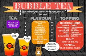 Boba Tea Menu Bubble Tea Menu Bubble Tea Bubble Tea Boba