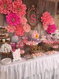 Floral Baby Shower Baby Shower Party Ideas Photo 1 Of 5 Baby Shower Parties Floral Baby Shower Girl Shower