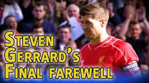 Steven Gerrard Walks Onto Anfield Pitch For Final Time To An Amazing Res Steven Gerrard Liverpool Players This Is Anfield