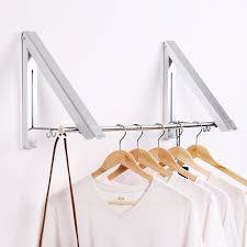Maybe you would like to learn more about one of these? Jerrybox Folding Wall Mounted Coat Clothes Hanger Rack Space Saving Design Practical Suitable For Bathroom Living Room Bedroom Office Silver Silver Buy Online In Andorra At Andorra Desertcart Com Productid 53496071