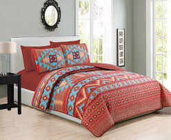 Turquoise means open communication and clarity of thought. Western Southwestern Native Indian American 6 Piece California King Bedding Quilt Bedspread And Fitted Sheet Set No Flat Sheet In Turquoise Red Orange Brown 6pc Cal King Buy Online In Bahamas At Bahamas Desertcart Com