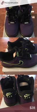 Black And Lime Green Air Force 1 Nike Air Force 1 Air Force 1 Purple Lime Green Size 7 Good Condition Nike Shoes Athletic Shoes Nike Air Force Nike Air Nike Shoes