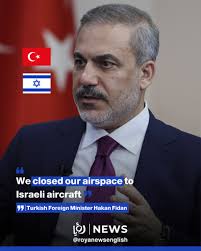 Fidan announced that Turkey has cut all economic and trade relations with  'Israel' and closed its airspace to its aircraft. He said the decision  comes as part of Ankara's broader response to