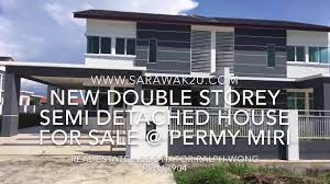 Looking for a house to rent. New Double Storey Semi Detached Houses For Sale Arista Permy Miri Youtube
