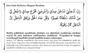 Bacaan Doa Saat Melintas Maqam Ibrahim Arab Latin Dan Artinya