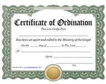 Reward those who've earned it — choose from our collection of certificate designs and customize them for any achievement. Ministry Of The Gospel Templates Free Printable Certificate Of Ordination