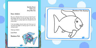 Fish pond business plan sample template Free Rainbow Fish Craft Ideas For Children Rainbow Fish Template