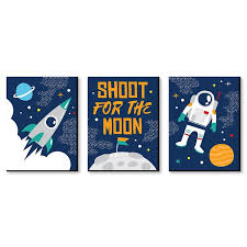 See more ideas about kids decor, kids room, kids bedroom. Blast Off To Outer Space Rocket Ship Nursery Wall Art And Kids Room Decor 7 5 Inches X 10 Inches Set Of 3 Prints Walmart Com Walmart Com