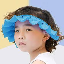 There are no solid or sharp edges. Amazon Com Baby Shower Cap Adjustable Silicone Shower Visor Bathing Hat Shampoo Caps Soft Stretchy Safety Bath Hats Protect Eyes Ears For Kids Toddler Infants Children With Ear Protection Blue Baby