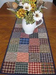 Use The Leftover Fabric Scraps From The Boys Quilts And Make A Table Runner Patchwork Table Runner Quilted Table Runners Patterns Quilted Table Runners