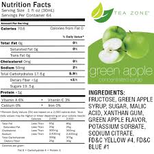 Tea Zone Green Apple Syrup 64oz Mission Total Supply