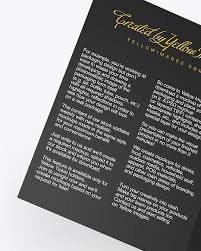Download A4 Brochure Mockup Psd Free Download Psd A5 Brochure Mockup In Stationery Mockups On Yellow Images Object A Collection Of Free Premium Photoshop Smart Object Showcase M