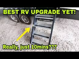 no more horrible steps morryde stepabove installed on our fifth wheel