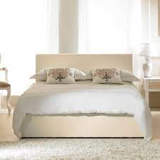 The salerno ivory wooden bed is a beautiful stone white bed that could be great in any master or guest bedroom. Sale Emporia Beds Madrid 5ft King Size Ivory Faux Leather Bed Uk