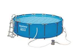 bestway piscine hors sol ronde steel pro max diametre 366 cm x hauteur 100 cm avec pompe de filtrat piscine hors sol ronde piscine hors sol modele de piscine