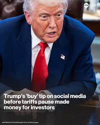 President Donald Trump offered some financial advice