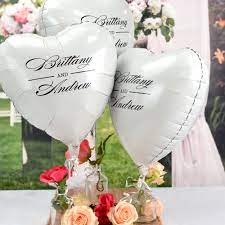 Check spelling or type a new query. Personalized Heart Shape Mylar Wedding Balloons