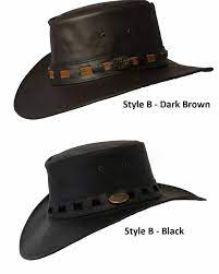 New Australian Aussie Outback Bush Hat Buffalo Leather Akubra Style Ebay Hats For Men Akubra Leather Hats