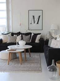 Discover The Best Interior Design Trends Here Https Parisdesignagenda C Black Sofa Living Room Decor Black Couch Living Room Couches Living Room Apartment
