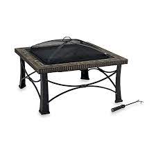 Slate fire pit bed bath and beyond. Crosley Firestone Square Slate Fire Pit In Black Bed Bath Beyond