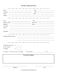 .vendor registration i started using the 'get started' guide, i can't put in a uk post code, something like wc1a 2aa it's just requesting a number? Vendor Registration Form Template