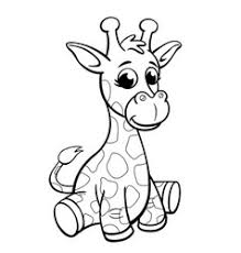 This beautiful picture highlights a mother and baby giraffe bonding in the midst of nature. Giraffe Colouring Vector Images Over 640