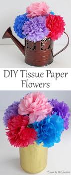 How to make fake flowers with paper. Diy Tissue Paper Flowers Tutorial Decor By The Seashore