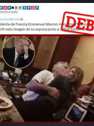 No, Emmanuel Macron did not share a (fake) photo of Melania Trump with  Jeffrey Epstein - France 24
